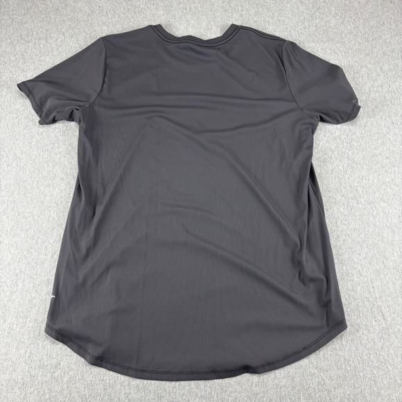 ZYIA Active Shirt Mens Large Gray Ribbed Loose Athletic Training Short Sleeve - Picture 4 of 9